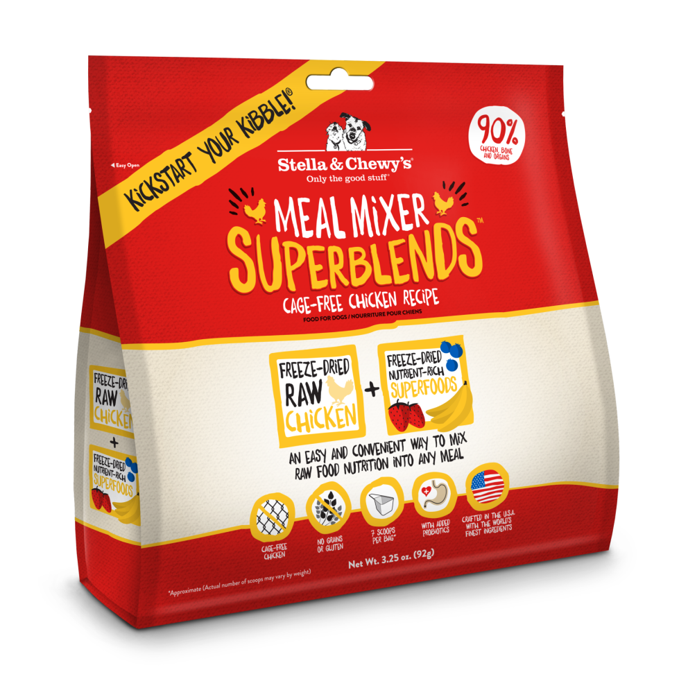 S&amp;C_dog_Dry_Freeze_Dried_Meal_Mixer_Superblends_Chicken_3.25oz_1.3