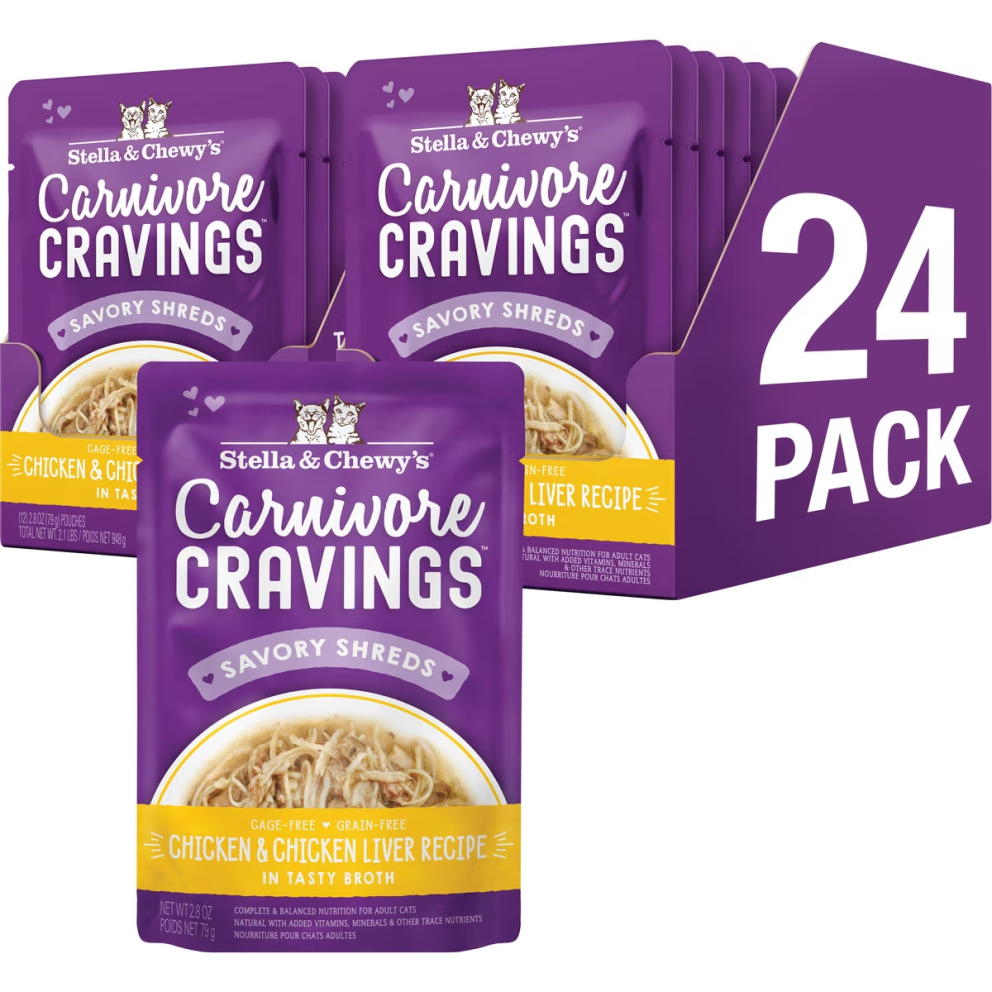 S&amp;C_cat_pouch_Shreds_Chicken_ChknLiver_2.8ozx24_1