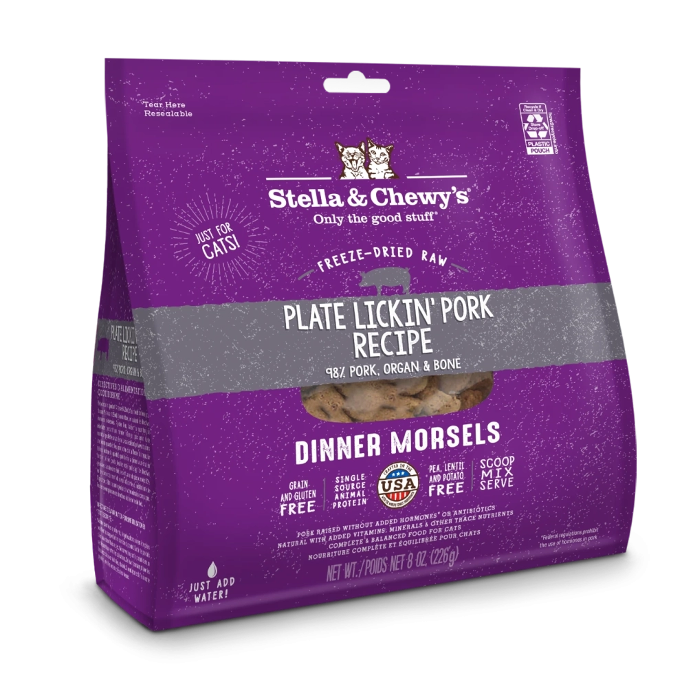 S&amp;C_cat_freeze_dried_plate_lickin_pork_8oz_1