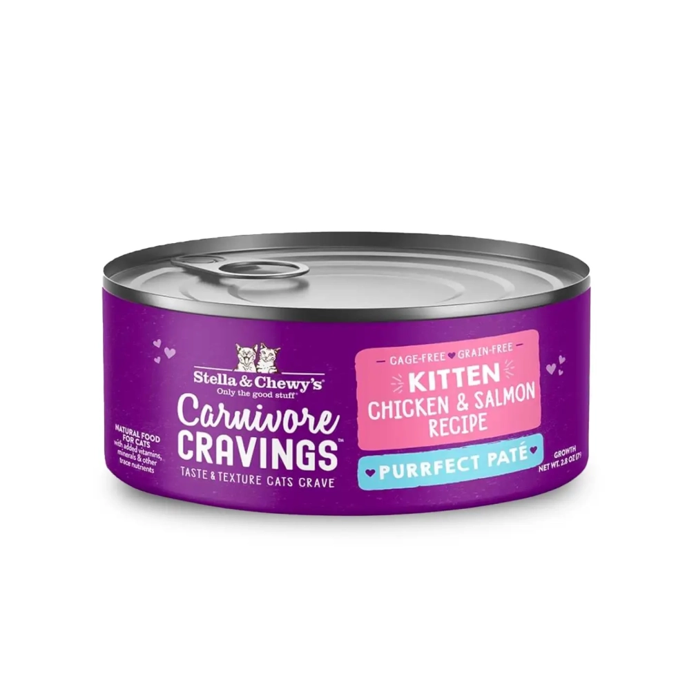 S&amp;C_cat_canned_kitten_Caruivore_Cravings_Pate_chicken_salmon_pate_2.8oz_1