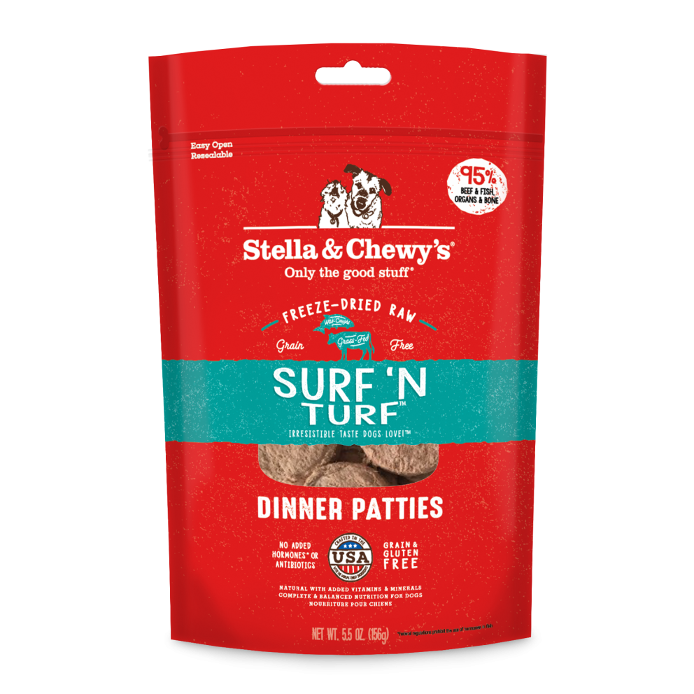 S&amp;C_dog_Freeze_Dried_Dinner_Patties_SurfTurf_5.5oz_1