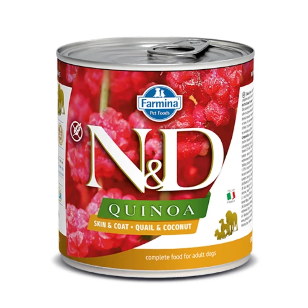 Farmina-ND_dogs_canned_QuinoaDog_Skin_Coat_Quail_300g_1