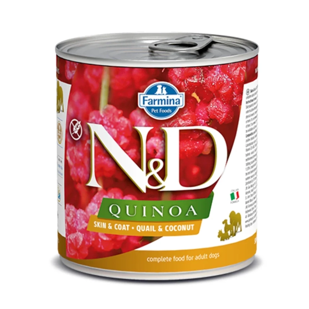 Farmina-ND_dogs_canned_QuinoaDog_Skin_Coat_Quail_300g_1