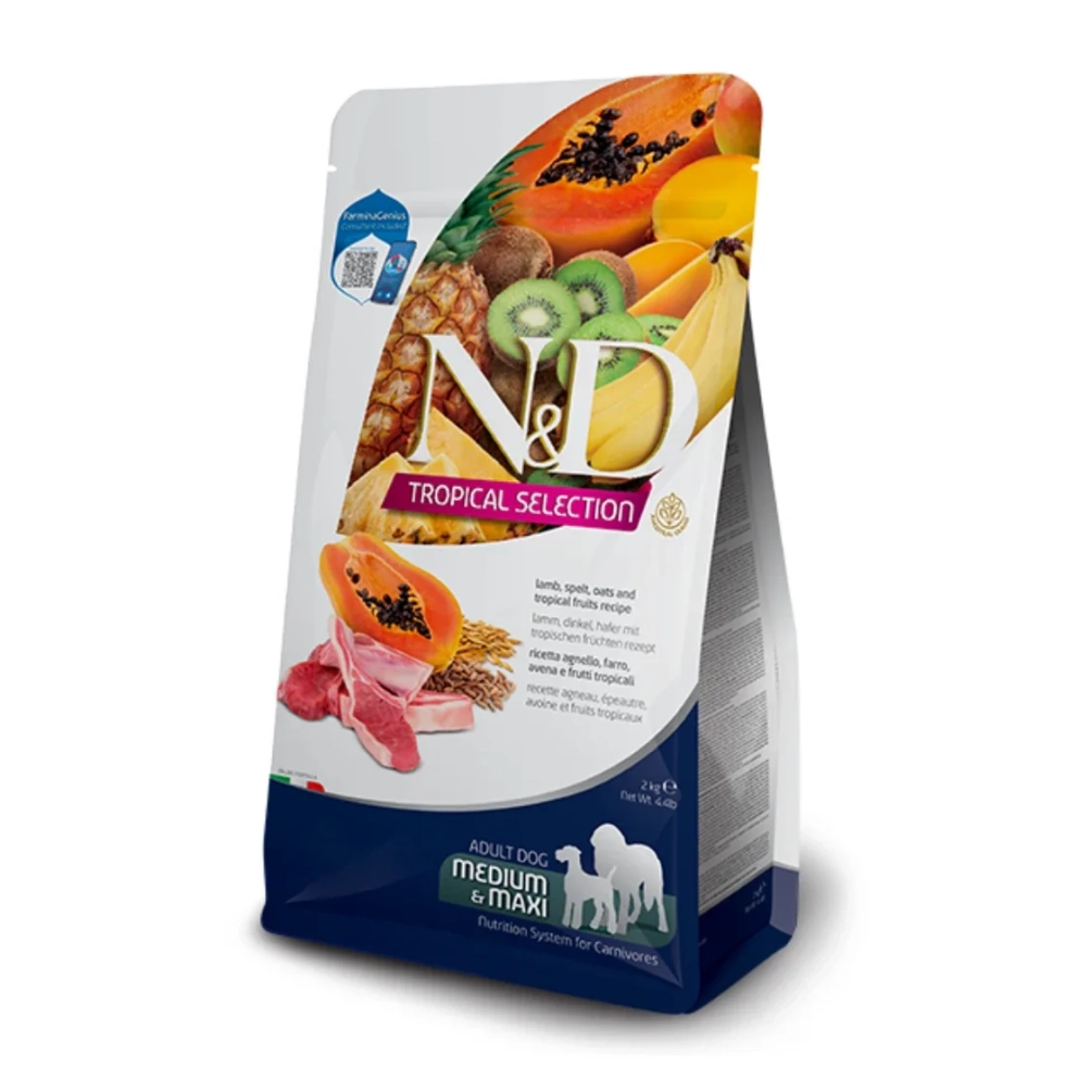 Farmina-ND_dogs_dry_TropicalSelection_LowGrain_MaxiAdult_Lamb_2&amp;10kg_1