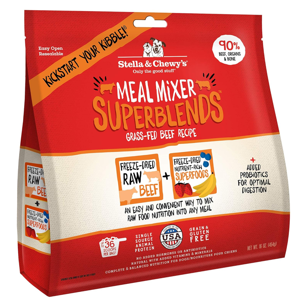 S&amp;C_dog_Dry_Freeze_Dried_Meal_Mixer_Superblends_Beef_16oz_1
