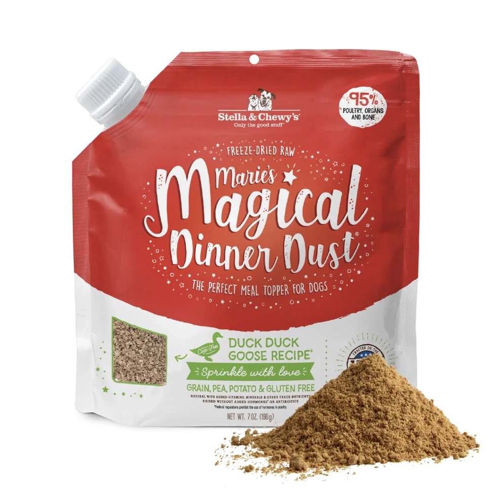 S&amp;C_dog_dry_Magical_Dinner_Dust_Topping_Duck_Goose_7oz_1
